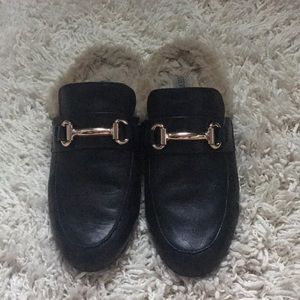 Steve Madden fur mules